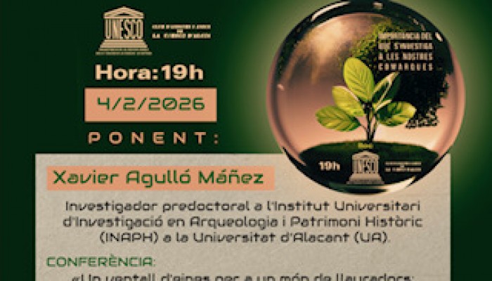 CI&Egrave;NCIA PR&Oacute;XIMA IV : 4 DE FEBRER DE 2026 " L'ARQUEOLOGIA QUE VA M&Eacute;S ENLL&Agrave; DEL PINZELL I ELS GRANS SENYORS" XAVIER AGULL&Oacute;