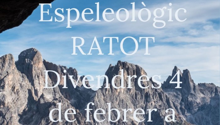 PRESENTACIO DEL LLIBRE "50 ANYS DEL GRUP ESPELEOLOGIC EL RATOT"