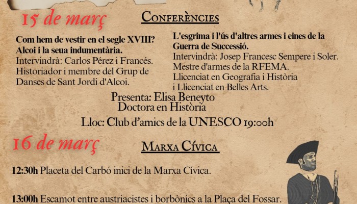 CONMEMORACI&Oacute; FETS DE LA GUERRA DE SUCCESSI&Oacute;, 1708