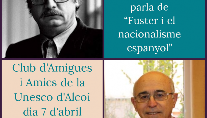 EN L'ANY FUSTER EL CLUB L'HOMENATJA AMB UNA XARRADA PER PART DEL MESTRE I POLITIC PACO BLAY