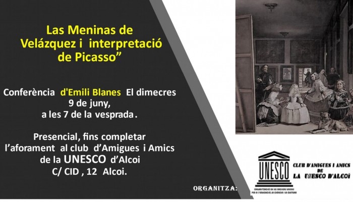 CONFERENCIA "LAS MENINAS DE VEL&Aacute;ZQUEZ I PICASSO" PER EMILI BLANES