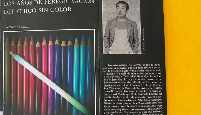 CLUB DE LECTURA. "Los años de peregrinación del chico sin color" de Haruki Murakami.