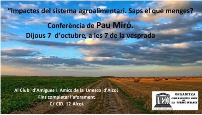 CONFERENCIA DEL SISTEMA AGROALIMENTARI PER PAU MIRO