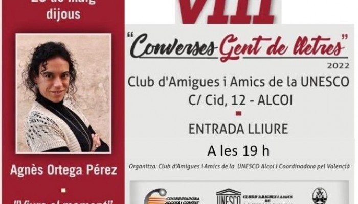 GENT DE LLETRES 2022 AMB AGN&Egrave;S ORTEGA P&Eacute;REZ