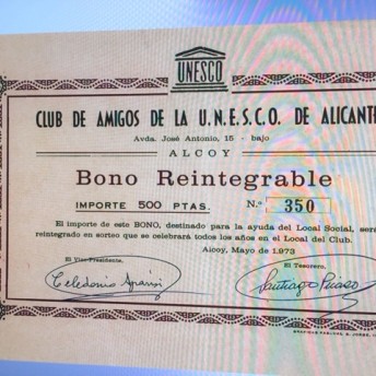 50 ANIVERSARI CLUB UNESCO ALCOI
