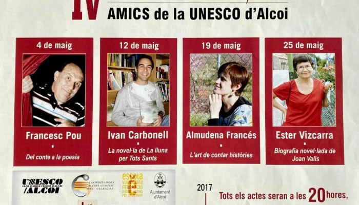 IV. TROBADA AMB ESCRIPTORS AMICS DE LA UNESCO D'ALCOI, 2017